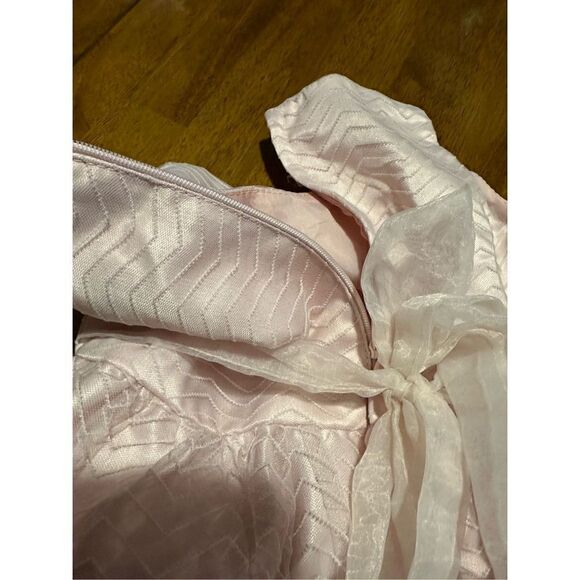 Blossom USA Baby Girls Light Pink Dress with Rhinestones and Waist Tie Size 24 M - Picture 7 of 9